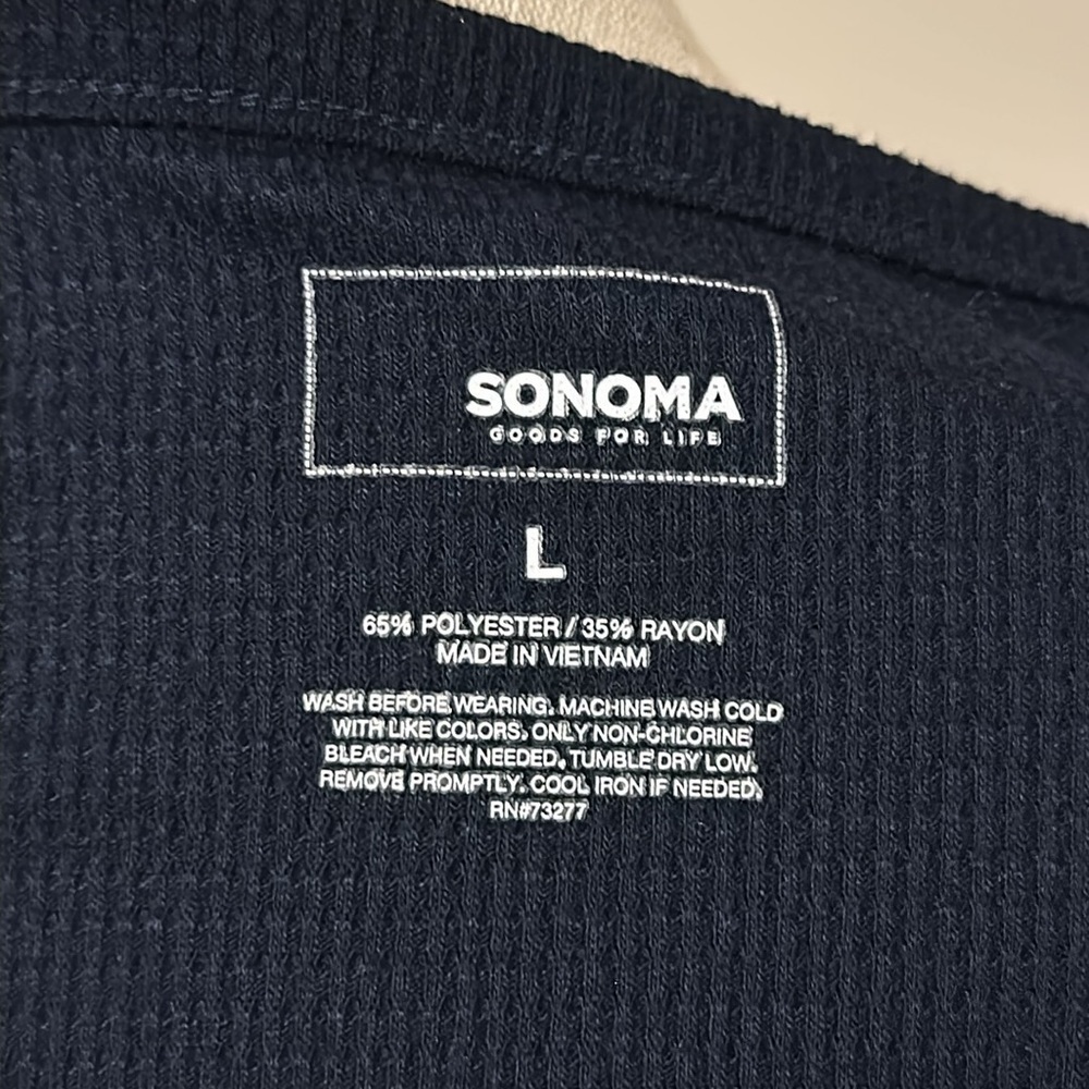 Sonoma Goods For Life Criss Cross Front Short Sleeve Tee Size Large - Picture 17 of 17